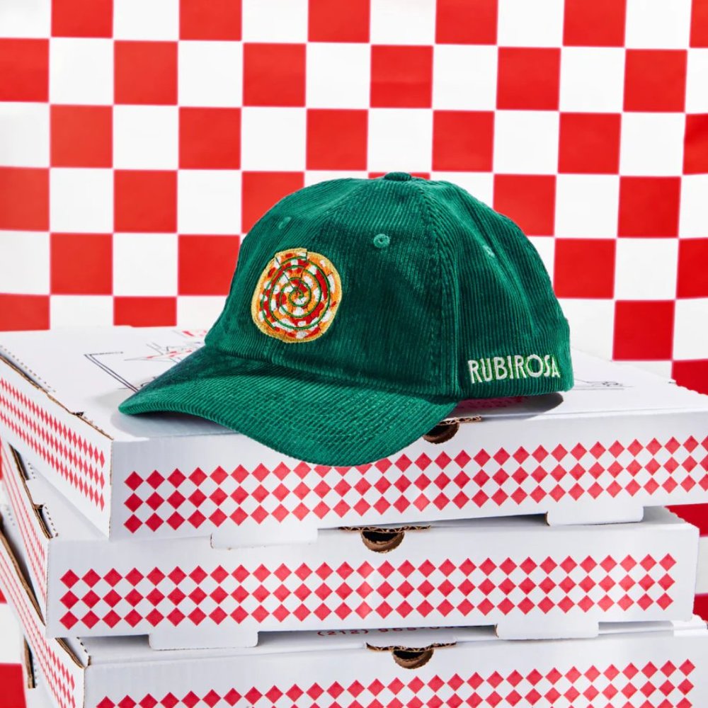 Green Corduroy Hat - Rubirosa Pizza - Limited Edition